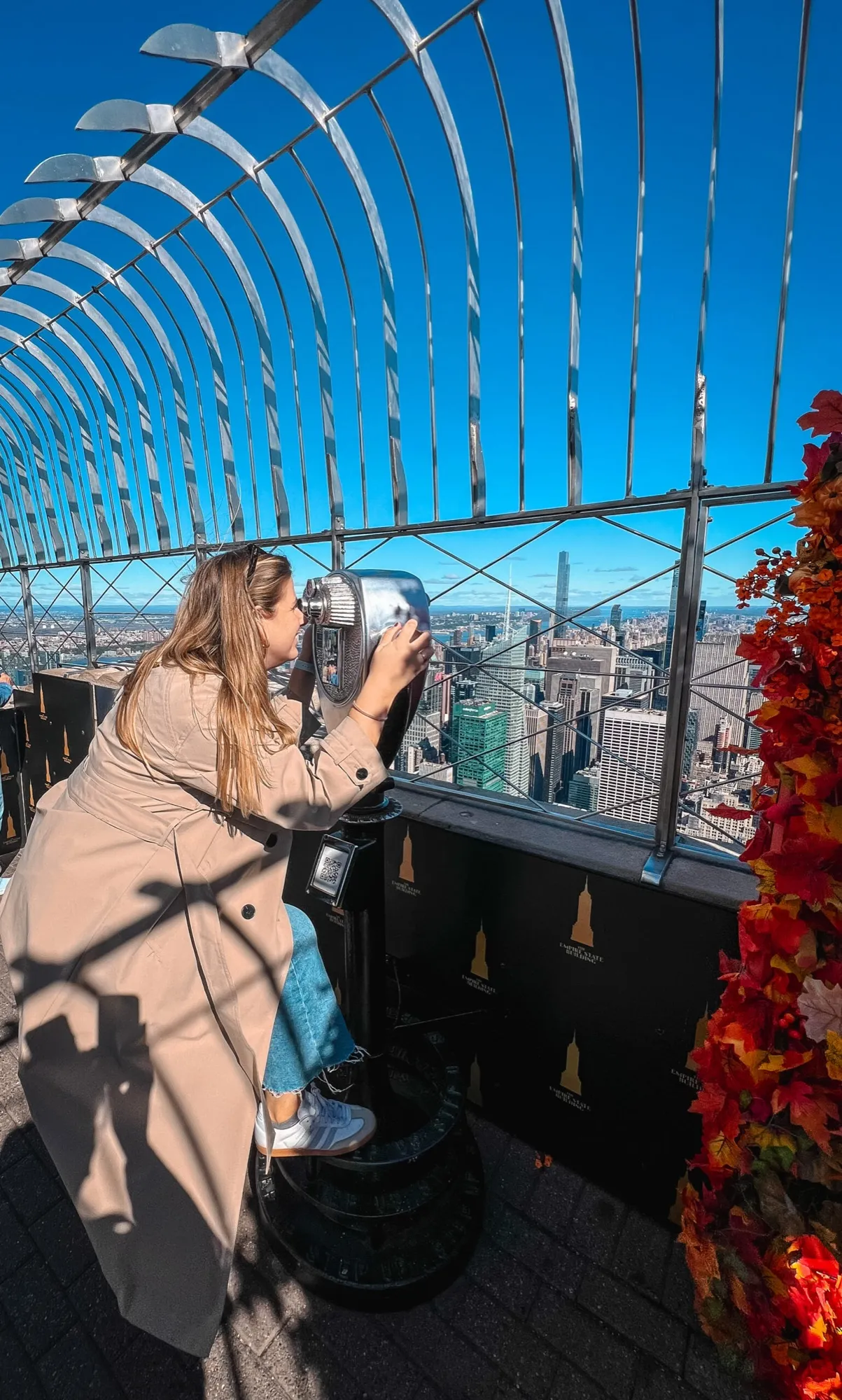 Carol en el mirador del Empire State Building